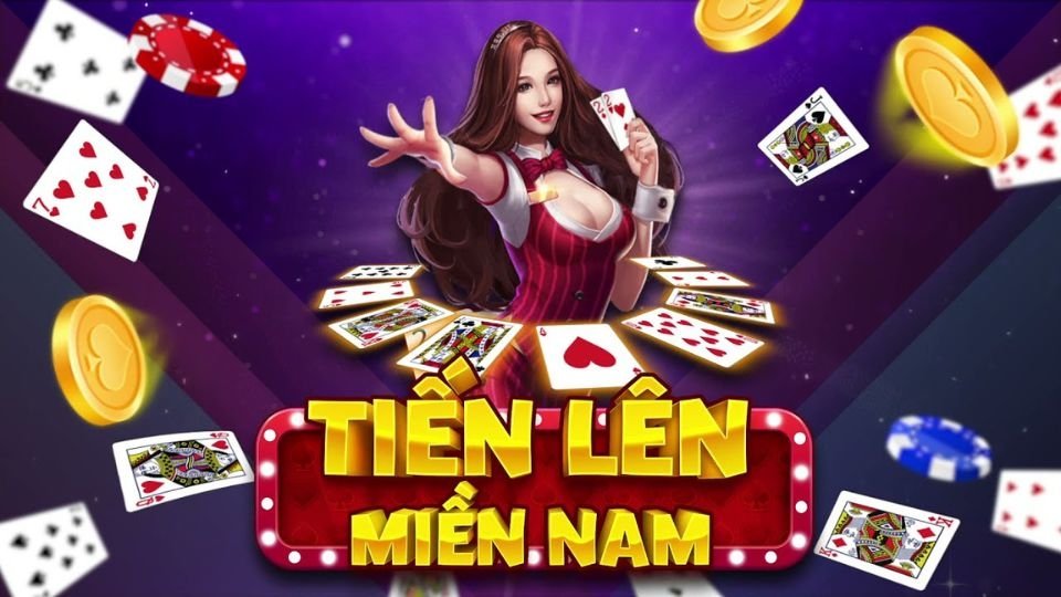 Hình ảnh Tiến Lên Miền Nam với cô gái, bài và tiền xu. Chiến thuật chơi Tiến Lên Phỏm Poker.